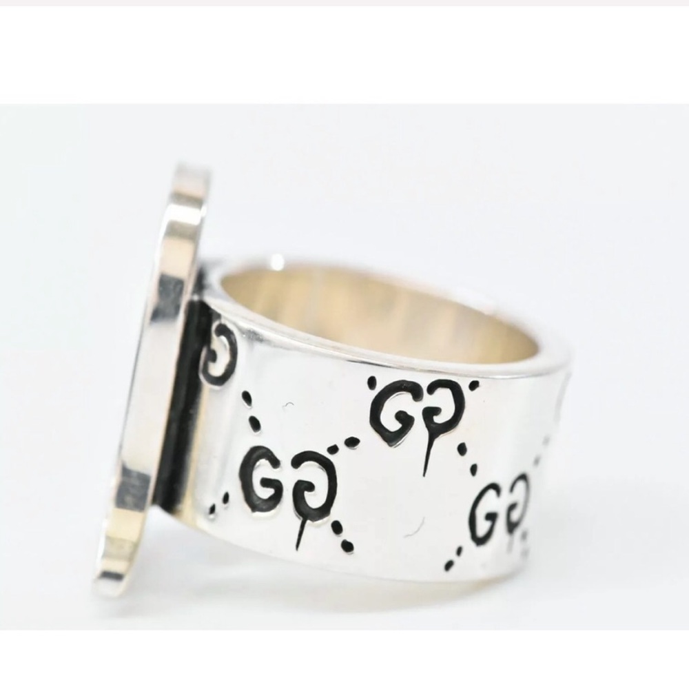 New Authentic Gucci Ghost Sterling Silver Ring - Picture 5 of 10
